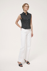 sleeveless shirt MAYA black