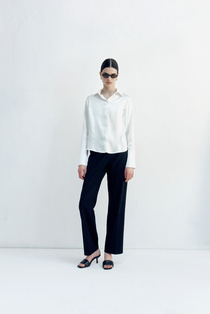 Yasmin Silk Shirt in White